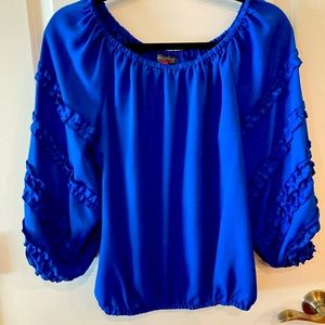 Vince Camuto ruffle sleeve off the shoulder top!